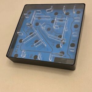 Blue and Black Maze Puzzle Game